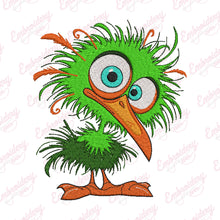 Funny Crazy Bird Embroidery Design