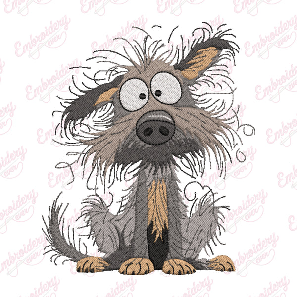 Quirky Dog Pet Machine Embroidery Design