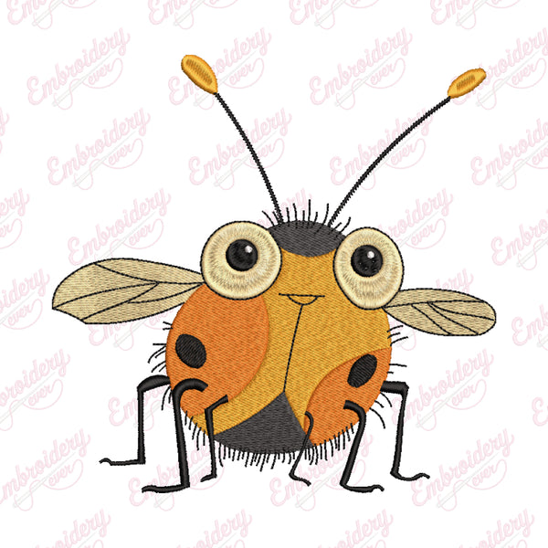 Funny Cicadas Embroidery Design