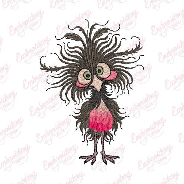 Funny Chicken Clipart Embroidery Design
