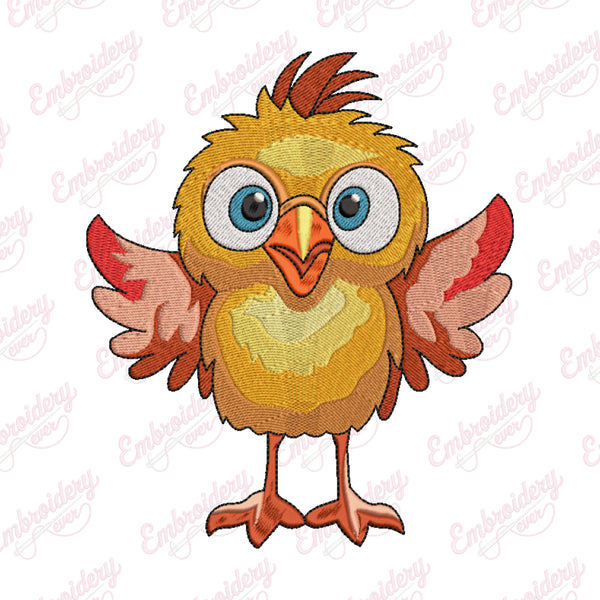 Baby Bird Embroidery Design