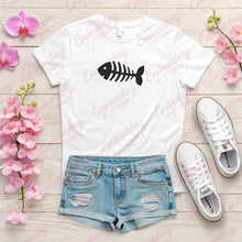 Fish Skeleton Embroidery Design