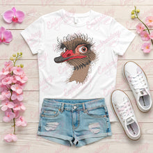 Funny Ostrich Bird Head Embroidery Design