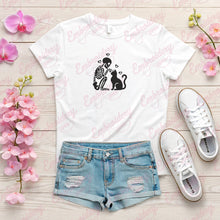 Skeleton With Cat Embroidery Design