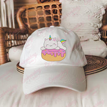 Caticorn With Donut Funny Cat Unicorn Embroidery Design