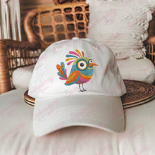 Vibrant Bird Embroidery Design