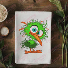Funny Crazy Bird Embroidery Design