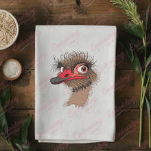 Funny Ostrich Bird Head Embroidery Design