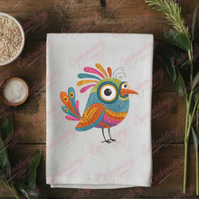 Vibrant Bird Embroidery Design