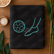 Soccer Free Kick Embroidery Design