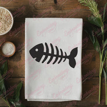 Fish Skeleton Embroidery Design