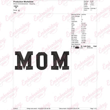 Cool Mom Text Digital Machine Embroidery Design