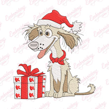 Dog Christmas Wish Embroidery Design