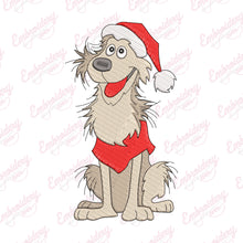 Christmas Happy Dog Embroidery Design