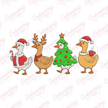 Christmas Goose Squad Embroidery Design