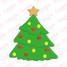 Festive Christmas Tree Embroidery Design