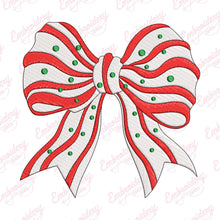 Cute Christmas Bow Embroidery Design