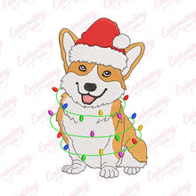 Christmas Corgi Delight Embroidery Design