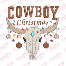 Cowboy Christmas Sublimation Embroidery Design