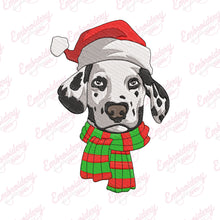 Christmas Dalmatian Embroidery Design
