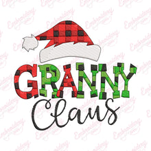 Granny Claus Christmas Embroidery Design