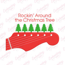 Rockin' Around The Christmas Tree Embroidery Design