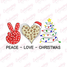 Peaceful Love Of Christmas Embroidery Design