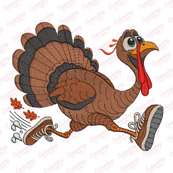 Thanksgiving Turkey Digital Embroidery Design