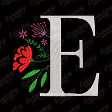 Floral Alphabet A to M Bundil Embroidery Design