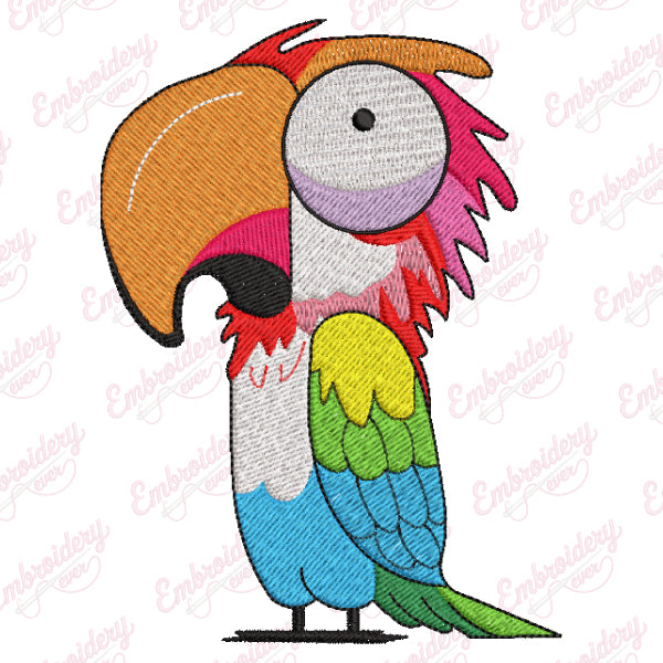 Parrot Machine Embroidery Design