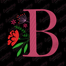 Floral Alphabet A to M Bundil Embroidery Design
