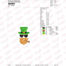 St Patrick's Day Leprechaun Face Embroidery Design