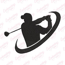 Swing Golf Logo Embroidery Design