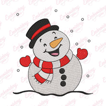 Christmas Snowman Machine Embroidery File