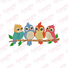 Cute Birds Set Embroidery Design