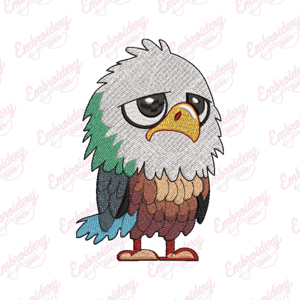 Large Eagle Bird Embroidery Design