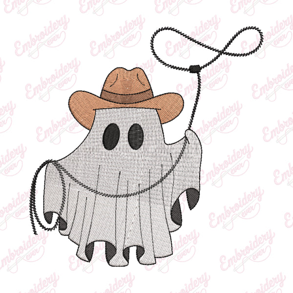 Halloween Boo Haw Ghost Embroidery Design