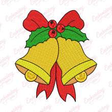 Christmas Festive Bells Embroidery Design