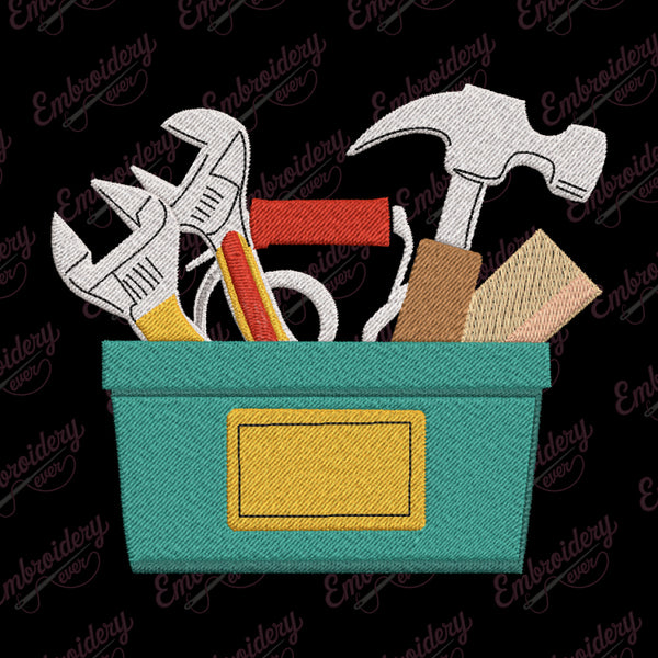 Toolbox Icon Embroidery Design
