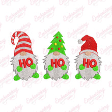 Christmas Ho Ho Ho Gnomes Embroidery Design