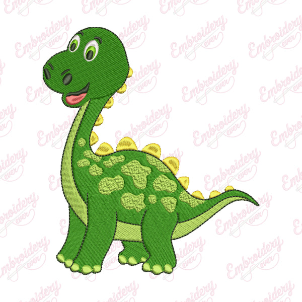 Funny Dinosaur Embroidery Design