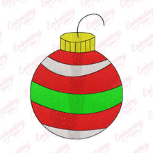 Christmas Striped Ball Embroidery Design