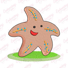 Cute Cartoon Starfish Embroidery Design