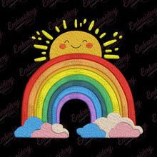 Rainbow Machine Embroidery Design
