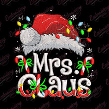 Festive Mrs. Claus Hat Embroidery Design