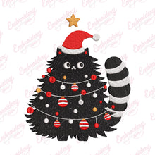 Grumpy Christmas Cat Embroidery Design