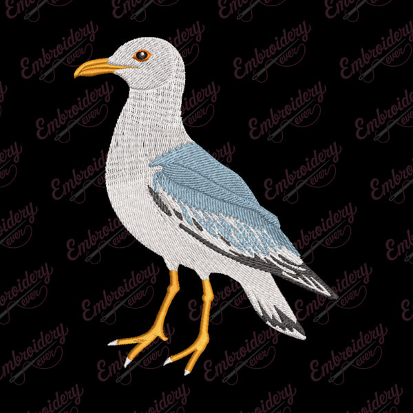 Seagull Bird Embroidery Design