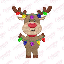Sparkle Antler Christmas Reindeer Embroidery Design