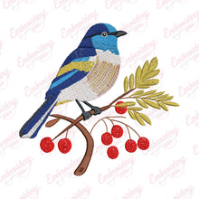 Bird On A Branch Embroidery Design