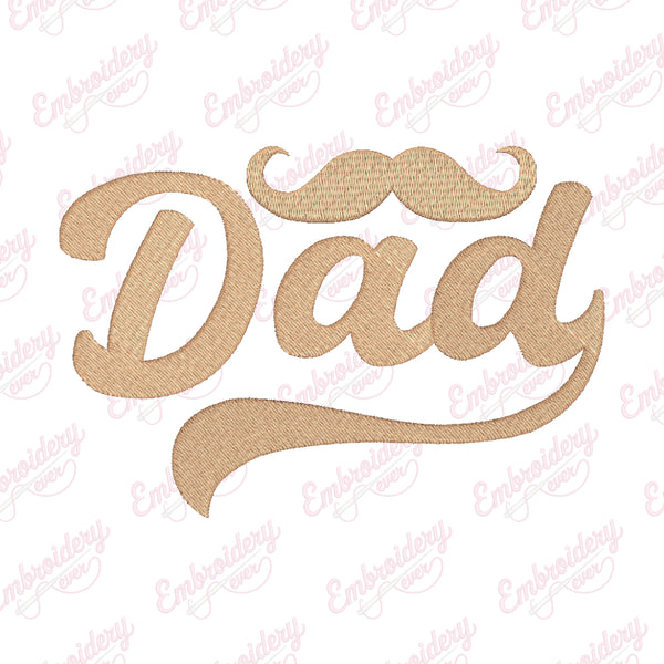 Dad Father's Day Love Embroidery Design